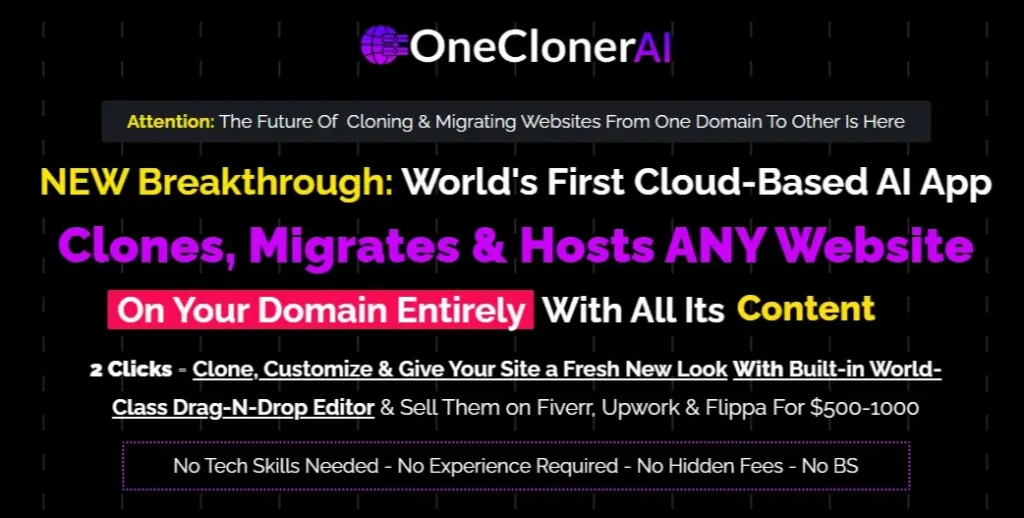 OneCloner AI Review Introduction OneCloner AI Review Introduction